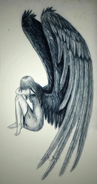 Ангел карандашом