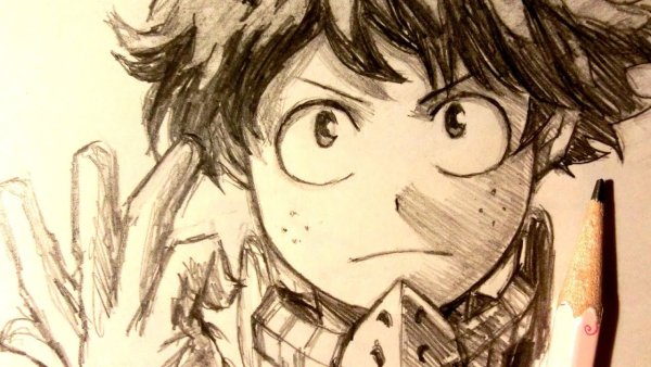 Мидория карандашом