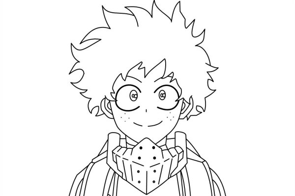 Изуку Мидория контур