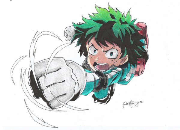 Изуку Мидория киберпанк