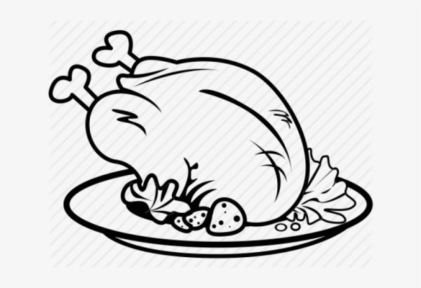 Курица еда раскраска