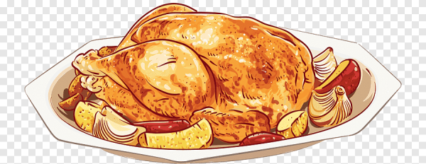 Курица гриль мультяшная