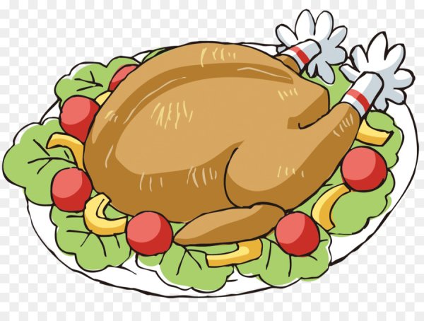 Мультяшная жареная индейка