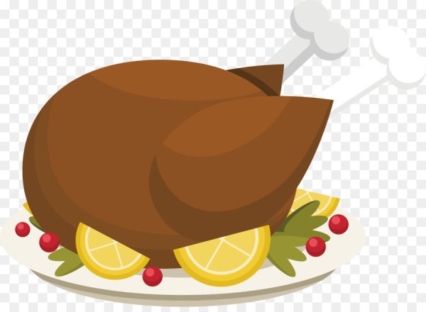 Жареная курица вектор