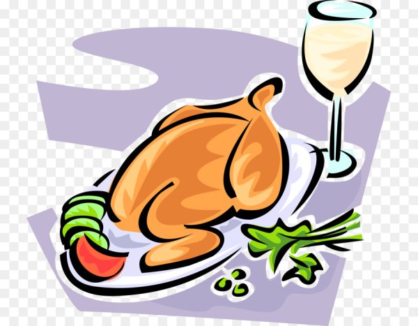 Жареная курица мультяшная