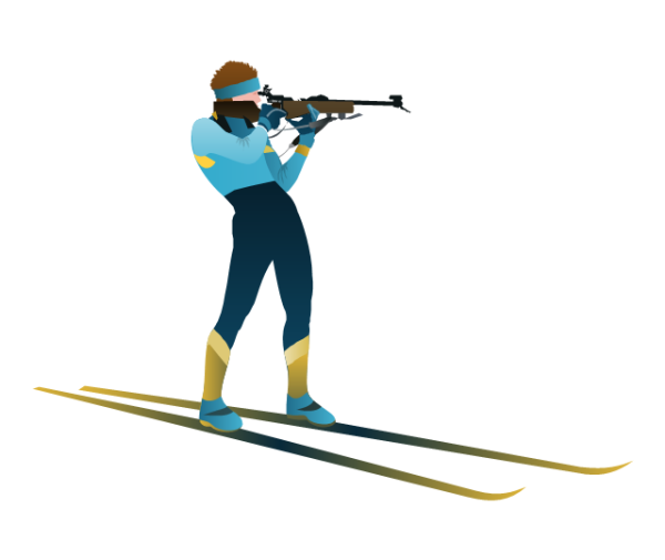 Биатлонист вектор