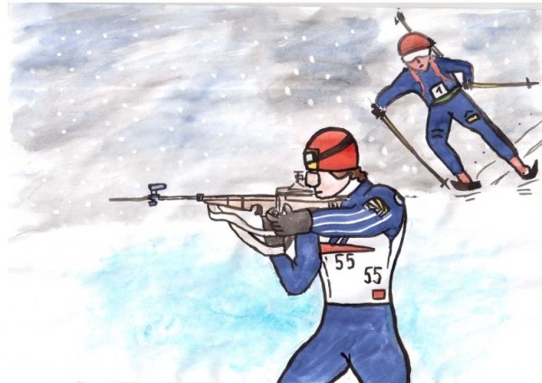 Биатлон силуэт