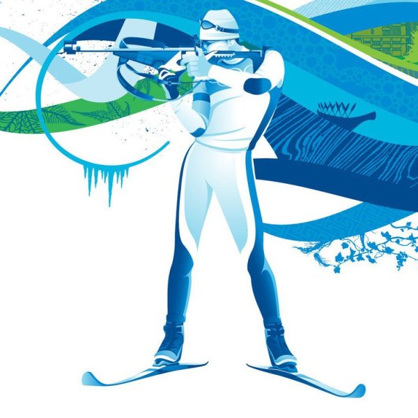 Лыжница рисунок