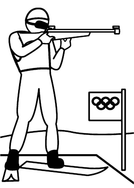 Лыжные гонки рисунок