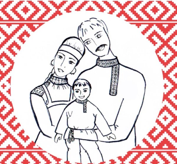 Чувашский народ рисунок