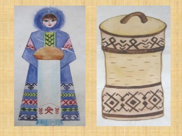 Национальный костюм Коми Пермяков орнамент