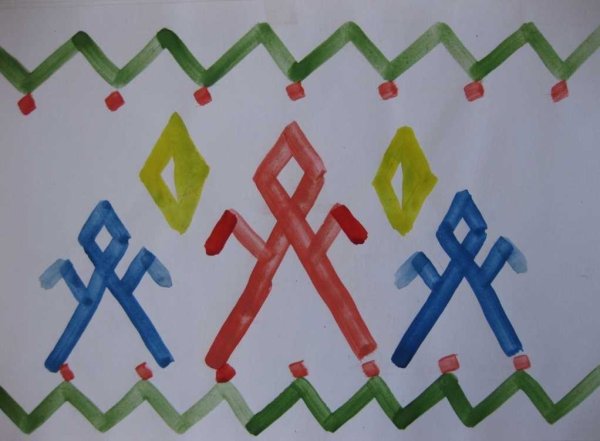 Рисование башкирского орнамента в подготовительной группе