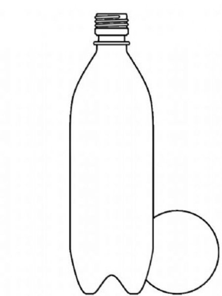 Бутылка пластик вектор