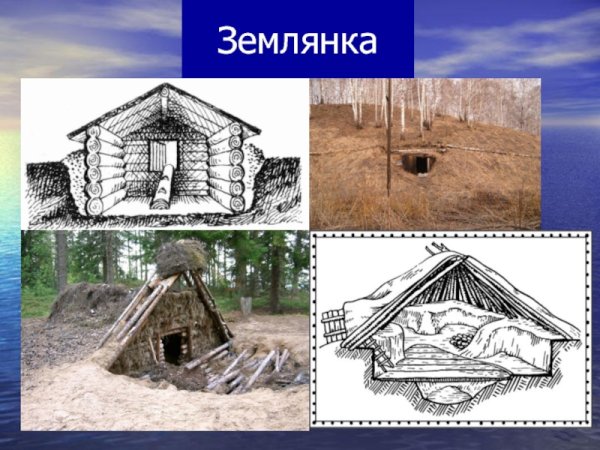 Срубная землянка