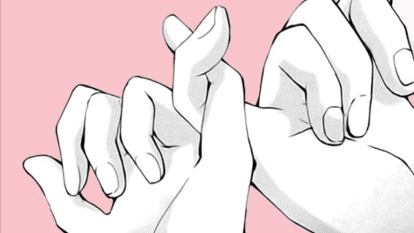 Руки держатся за мизинцы