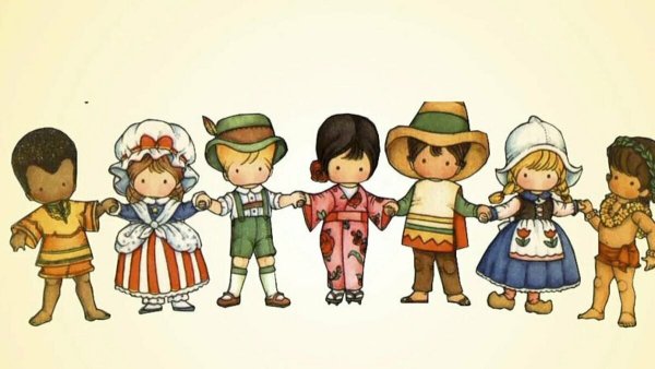 Человечки разных народов мира