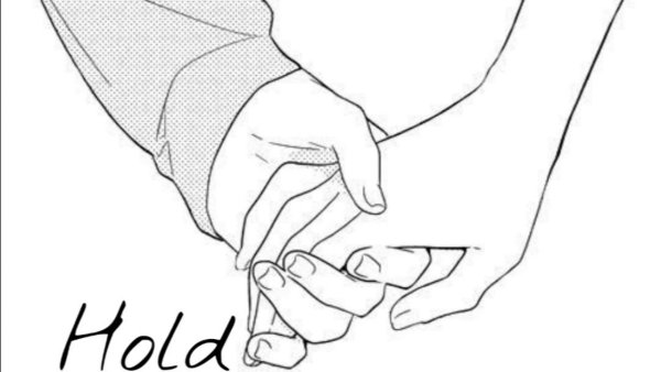 Рисование рук держащихся за руки