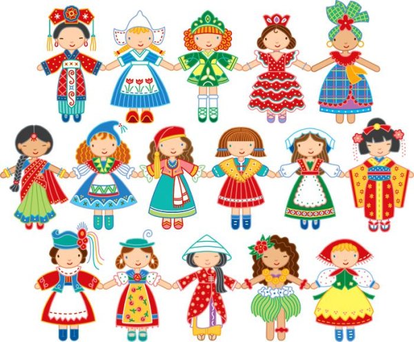 Люди разных народов для детей
