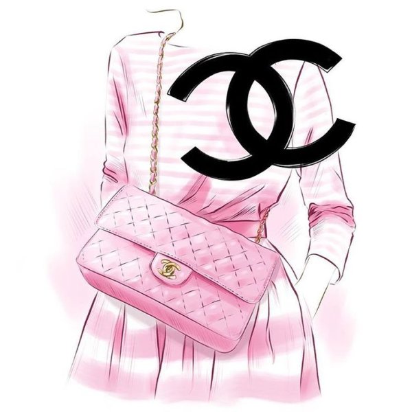 Модные иллюстрации Шанель