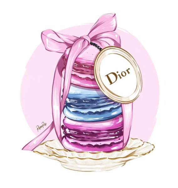 Иллюстрации Шанель диор