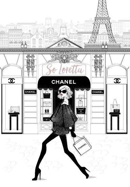 Шанель иллюстрации