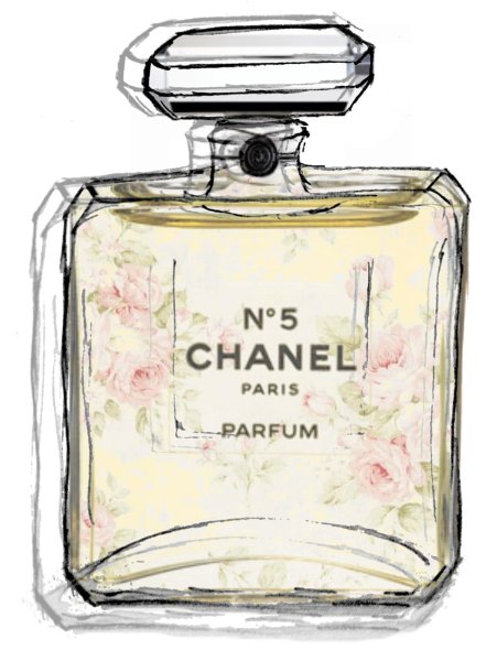 Духи Шанель иллюстрация