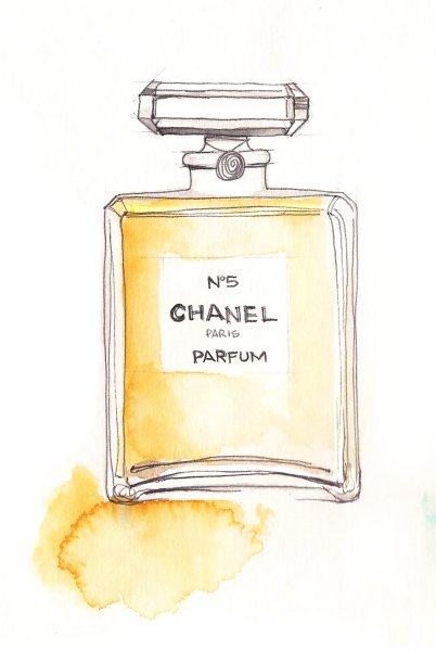 Коко Шанель духи 5 рисунок