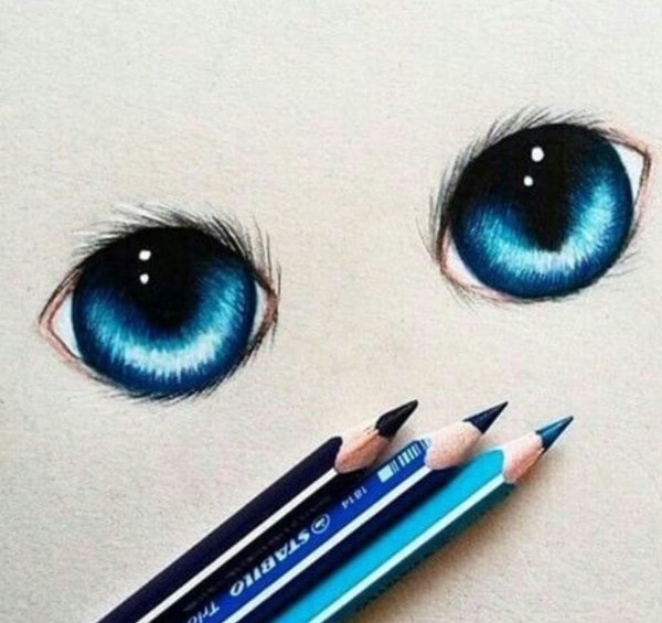 Милые глаза для рисования