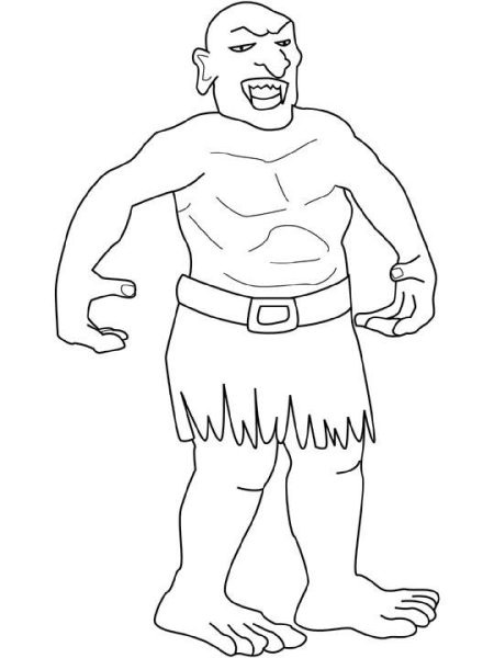 Великан рисунок карандашом