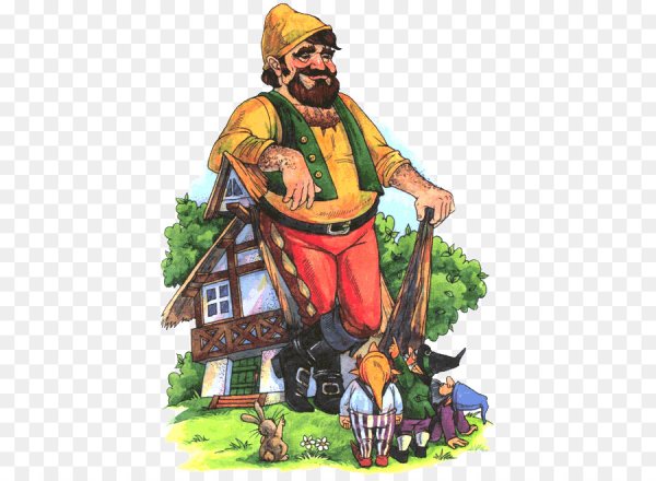 Великан для детей на прозрачном фоне