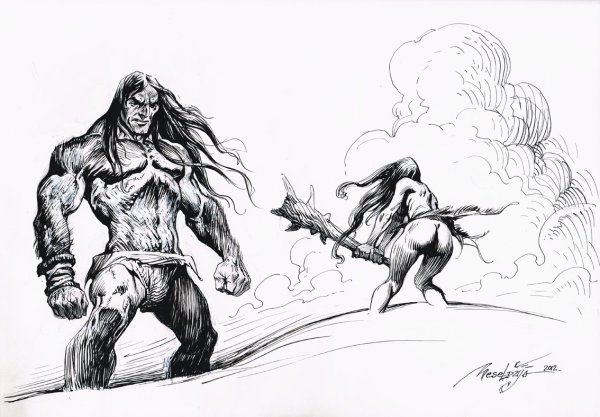 Нарт Сослан и великан