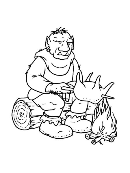 Великан раскраска для детей