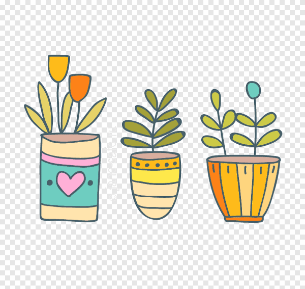 Цветочный горшок раскраска