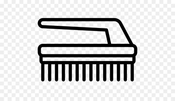 Зуб с щеткой