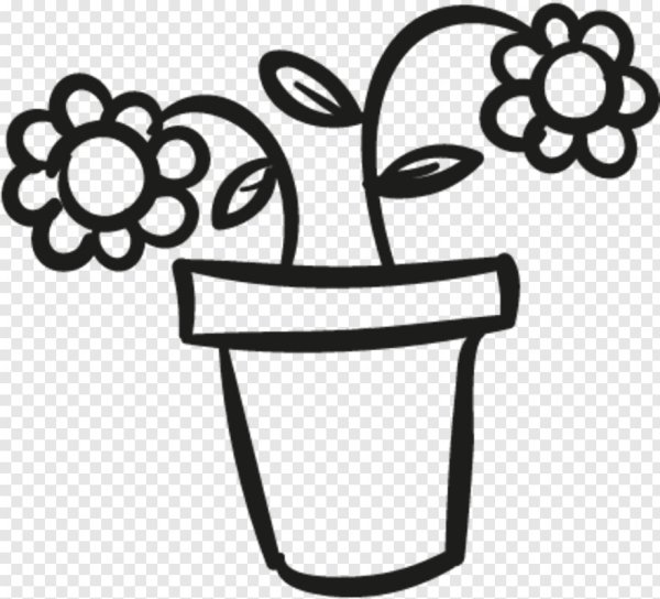 Рисование цветочного горшка