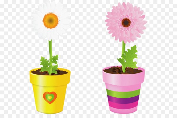 Цветочный горшок раскраска