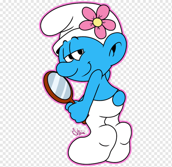 Смурфики рисунок для срисовки