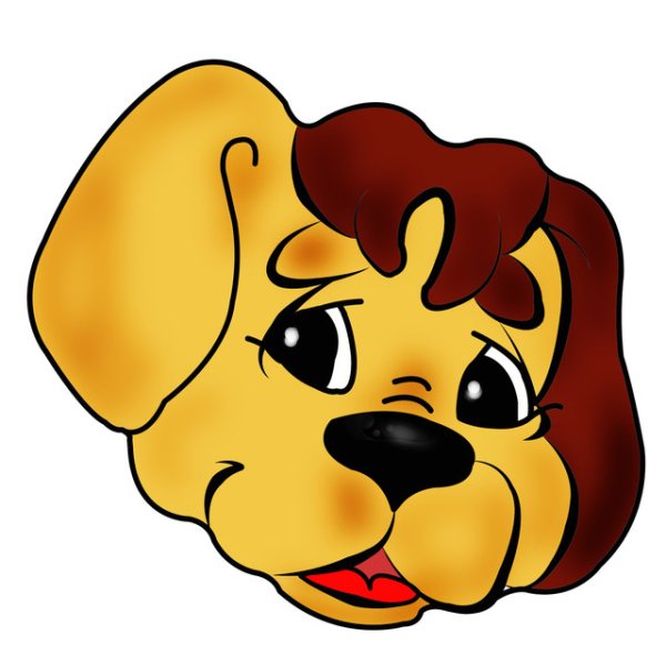 Очертание морды собаки