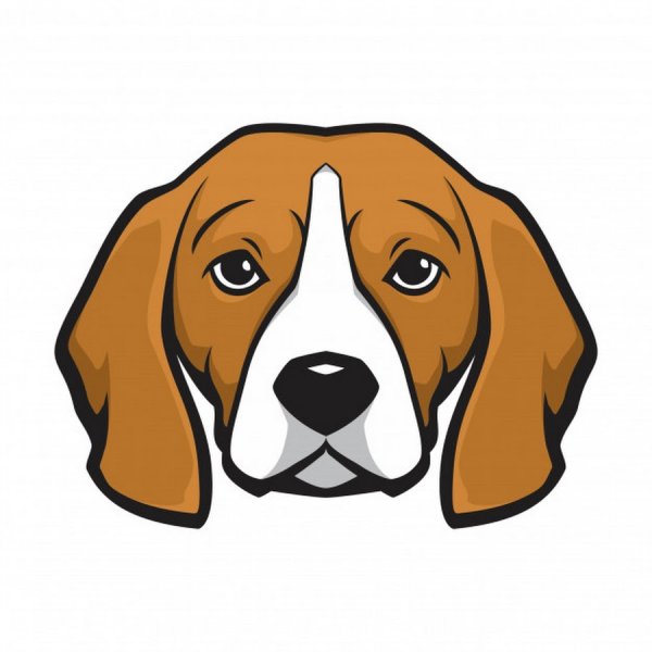 Мордочка собачки для детей