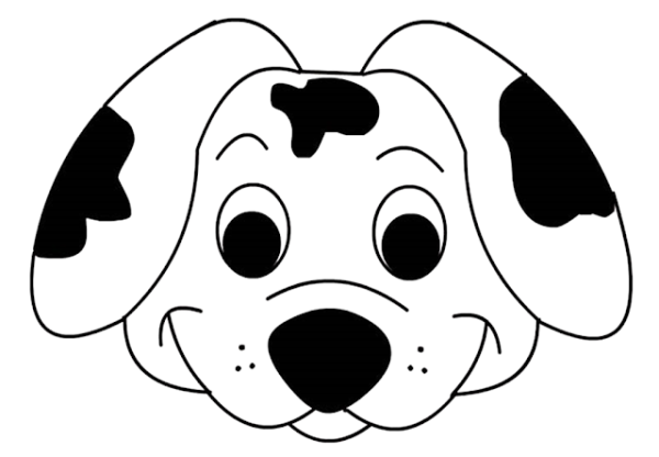 Мультяшная мордочка собачки