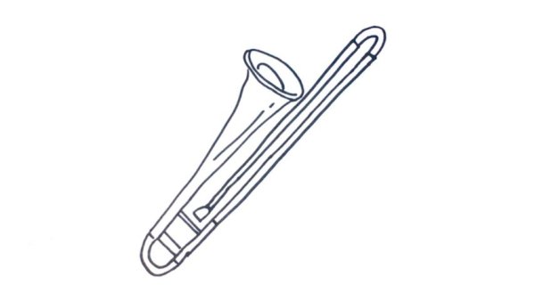 Тромбон карандашом