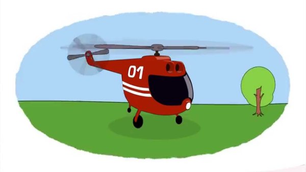 Рисование пожарный вертолет