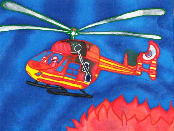Вертолет мультяшный