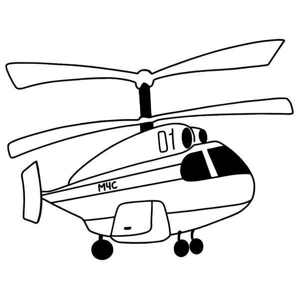 Вертолет для дошкольников