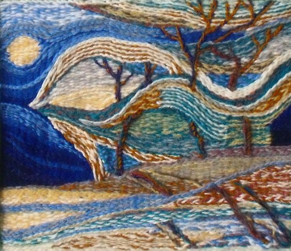 Техника ниткография имитирующие гобелен