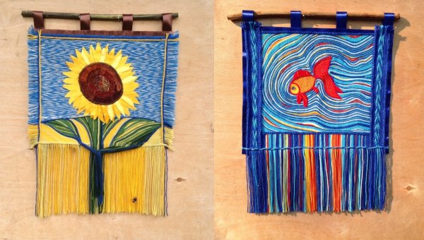 Гобелен из пряжи