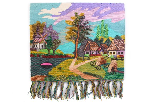 Джутовый гобелен