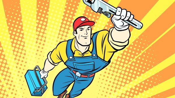 Сантехник визитка