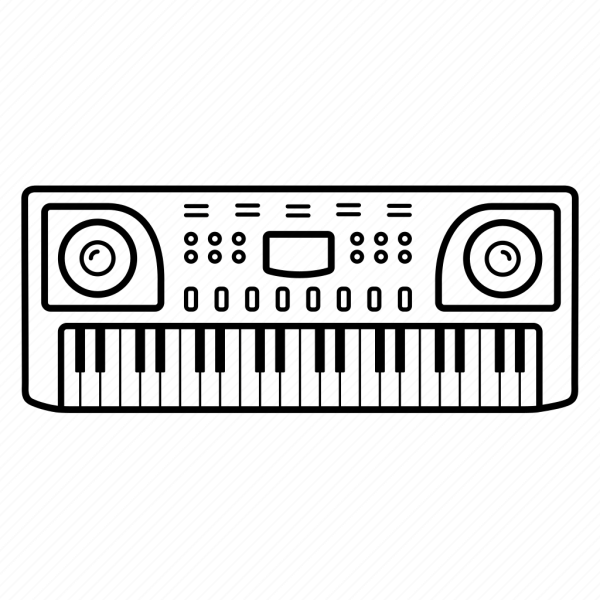 Синтезатор нарисованный