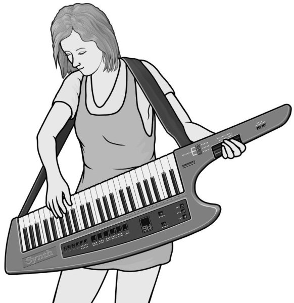 Синтезатор раскраска